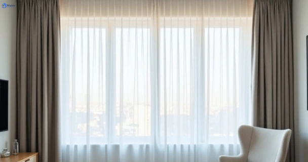 Freshly steam cleaned curtains in south-yarra-vic QLD